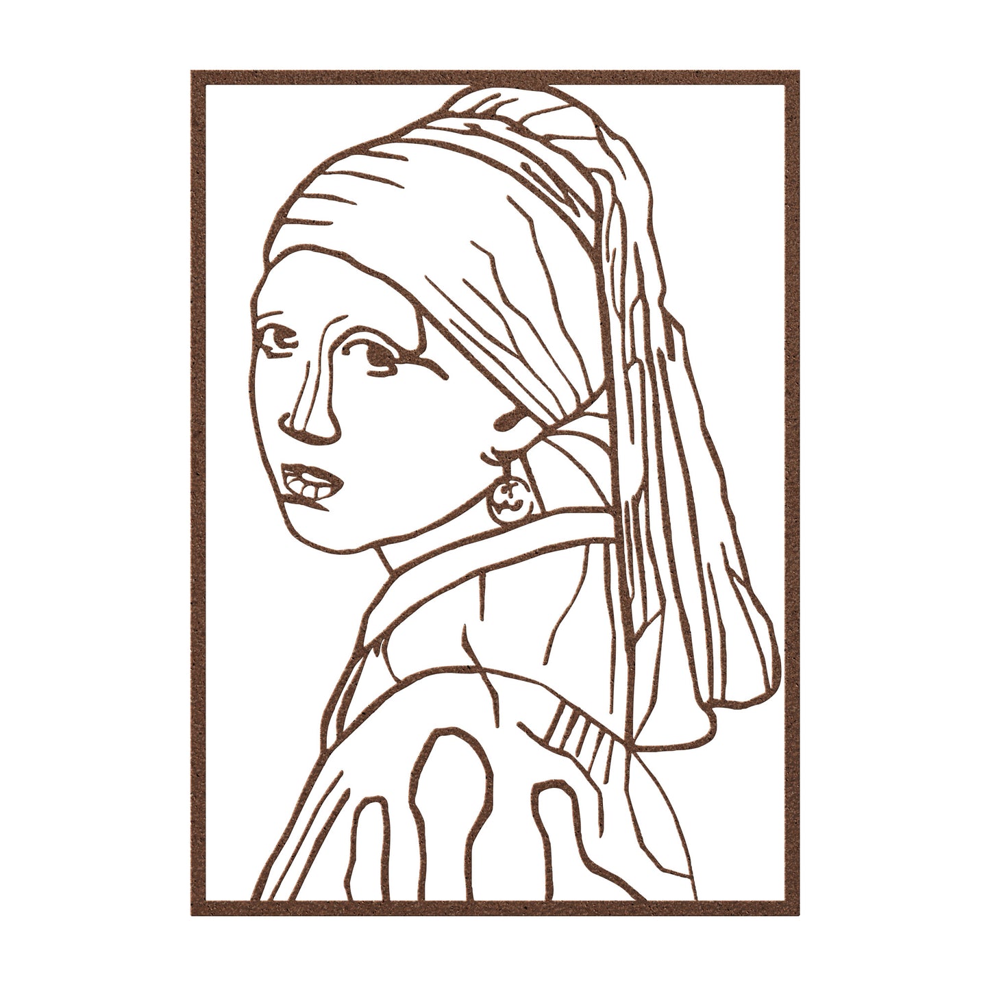 Girl With Pearl Earring Line Art