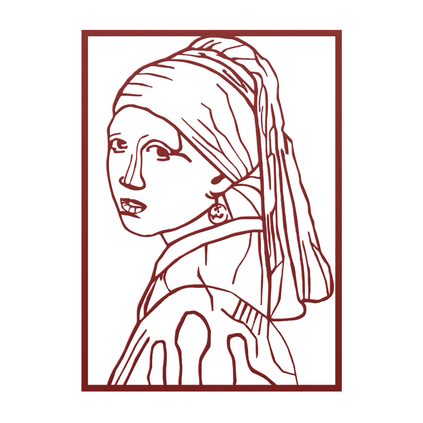 Girl With Pearl Earring Line Art