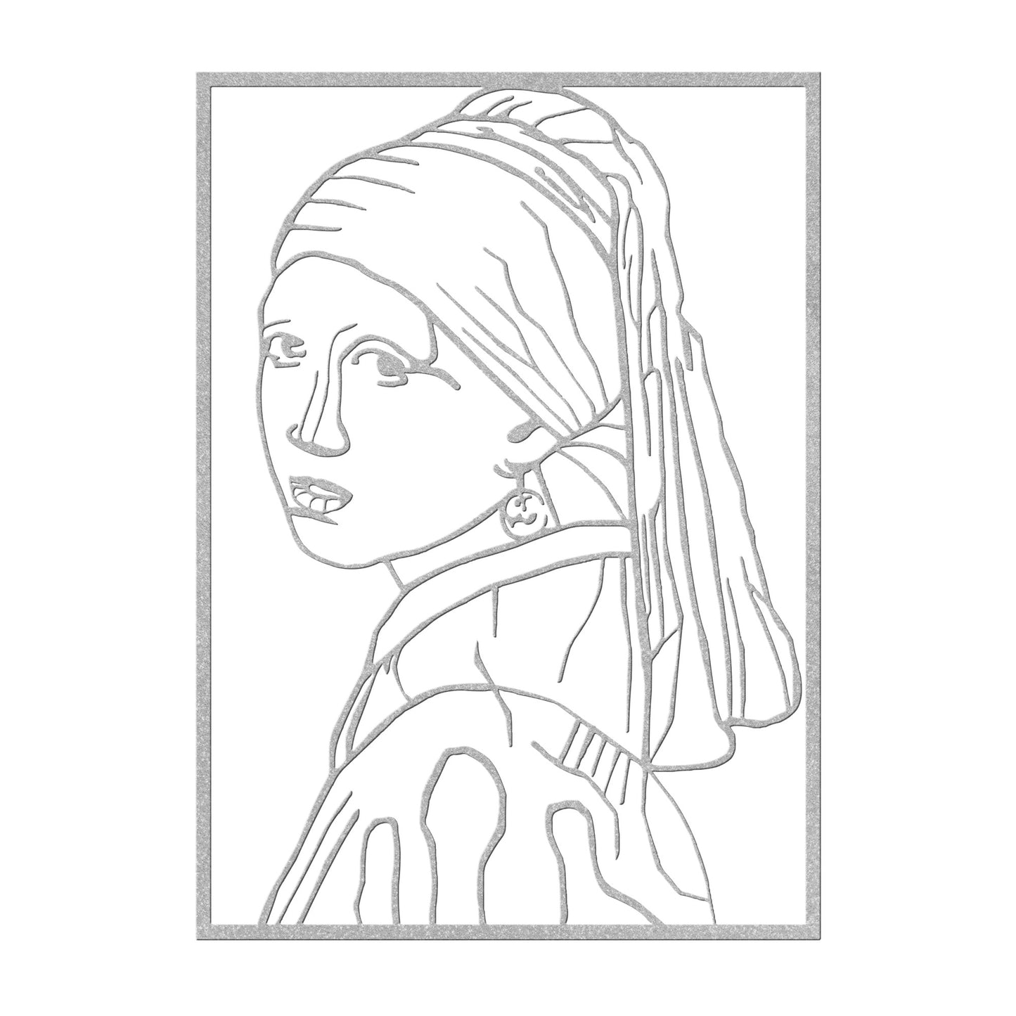 Girl With Pearl Earring Line Art