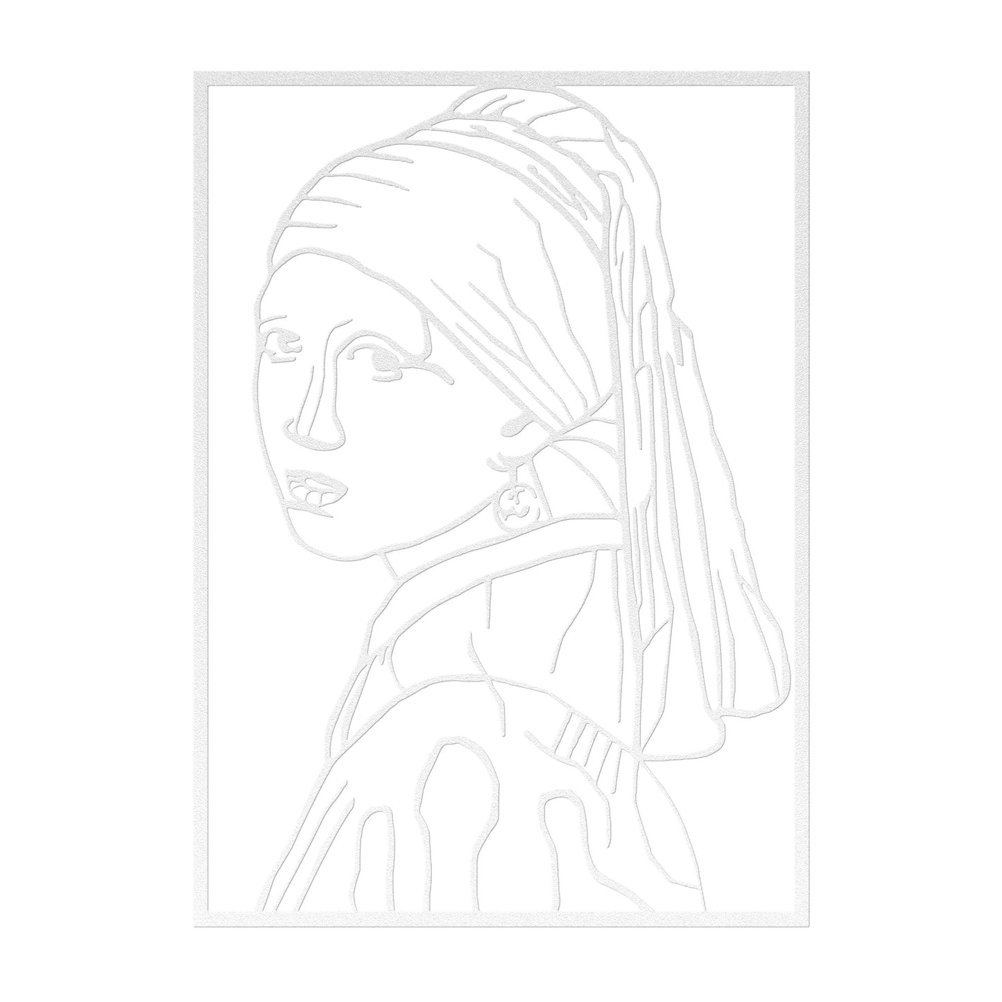 Girl With Pearl Earring Line Art