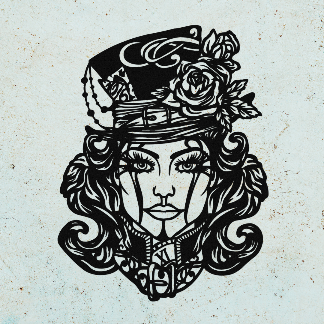 Girl With Rose Hat