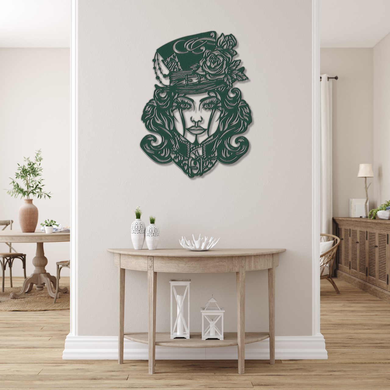 Girl With Rose Hat