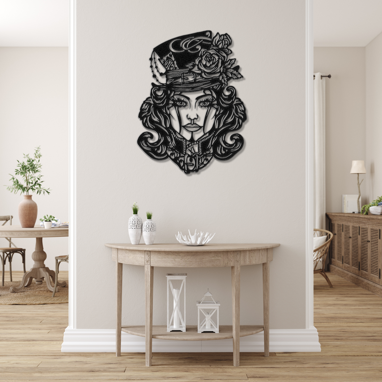 Girl With Rose Hat