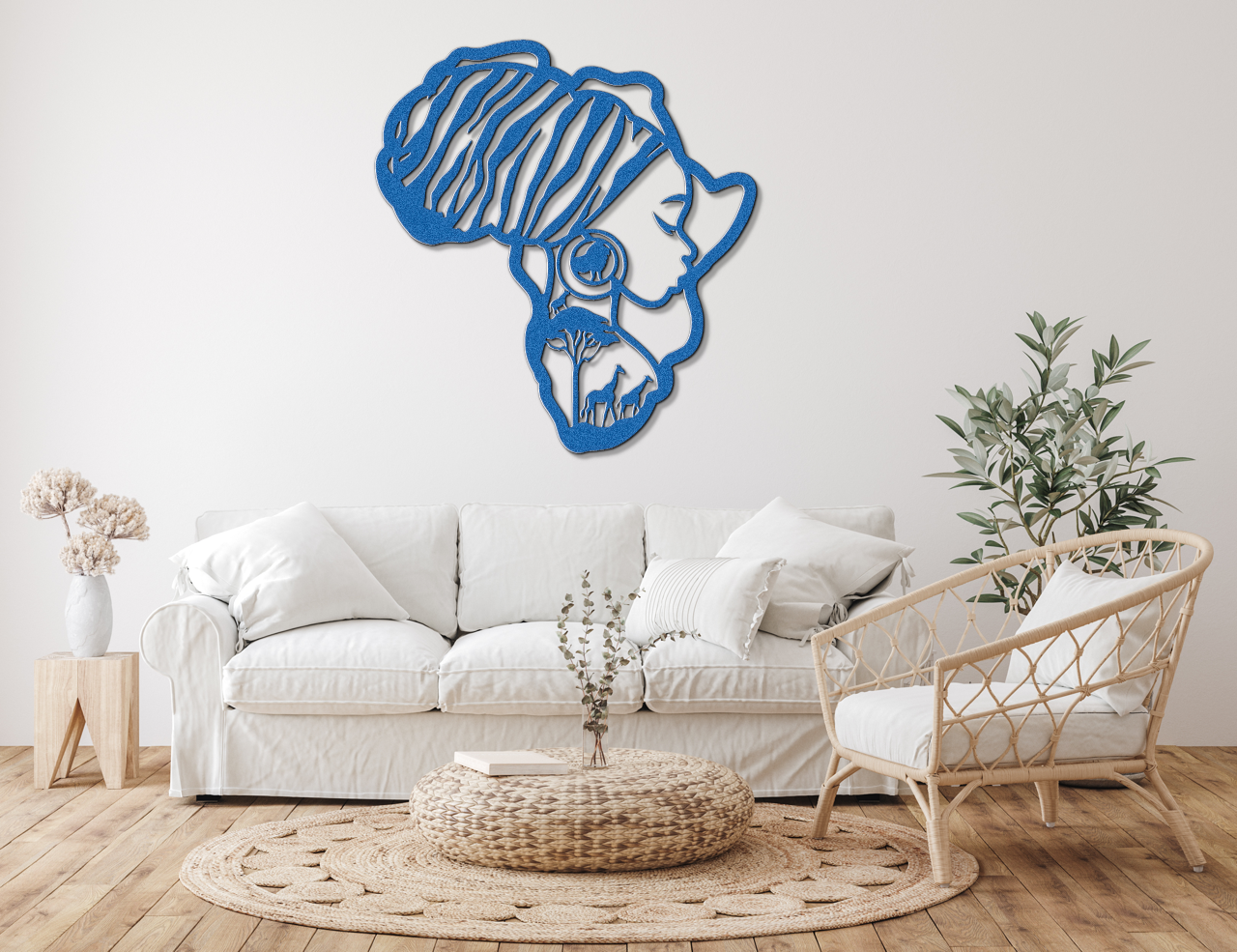 Africa Map Woman