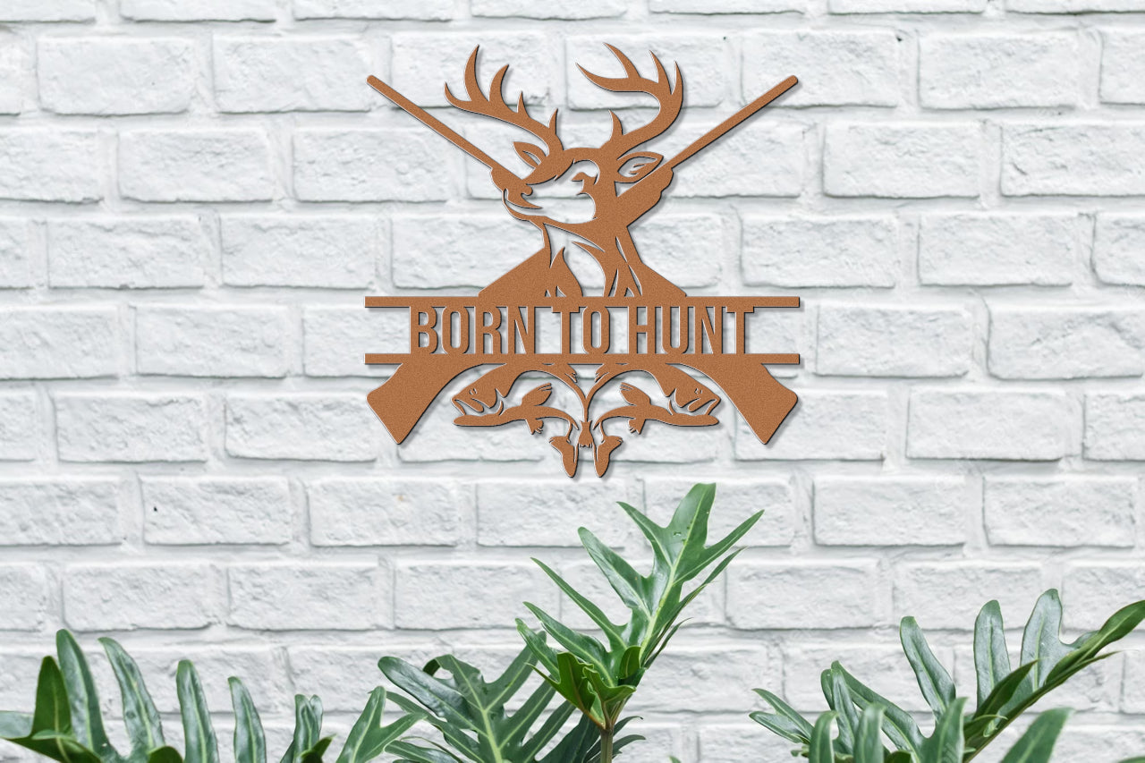 Customizable Hunting Metal Sign