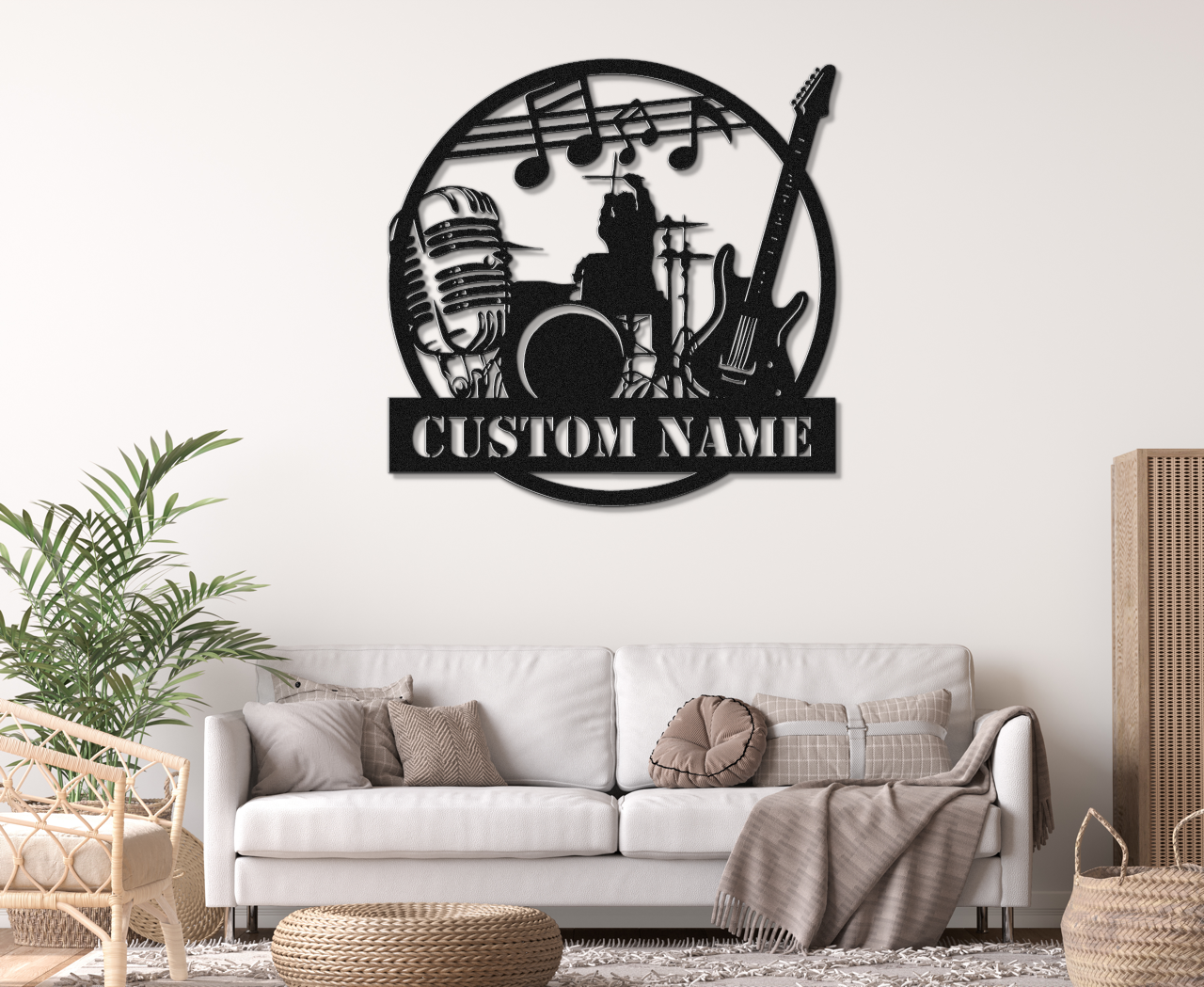 Customizable Rock Band Metal Sign