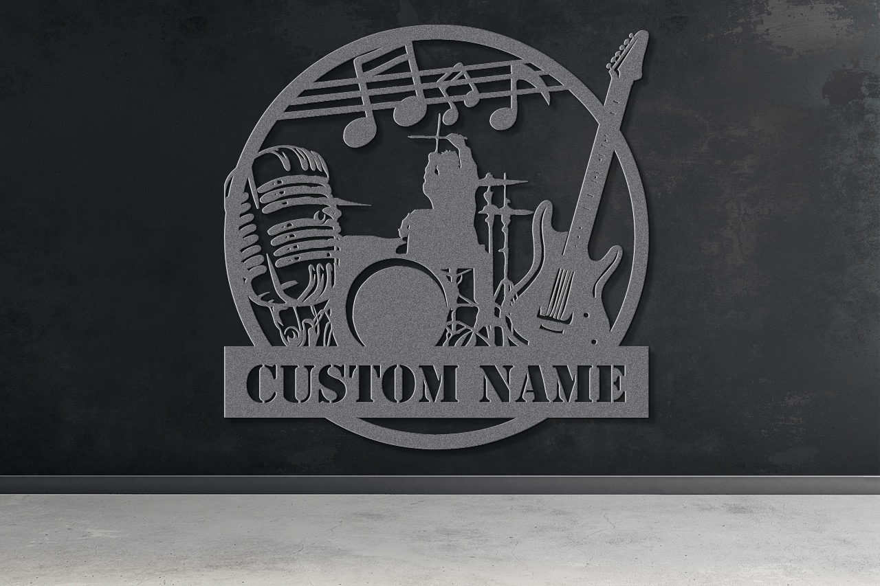 Customizable Rock Band Metal Sign