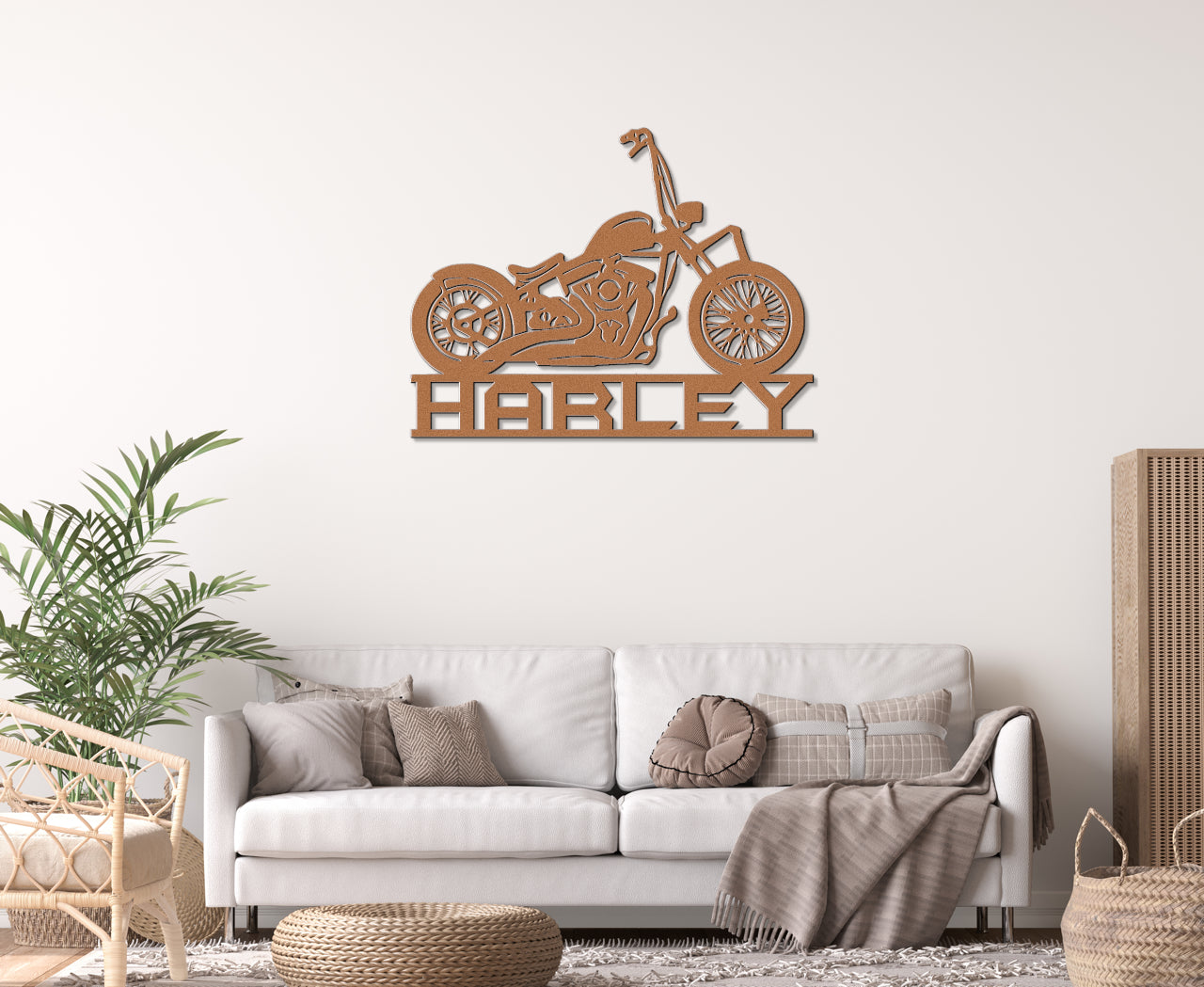 Customizable Metal Harley Biker Sign