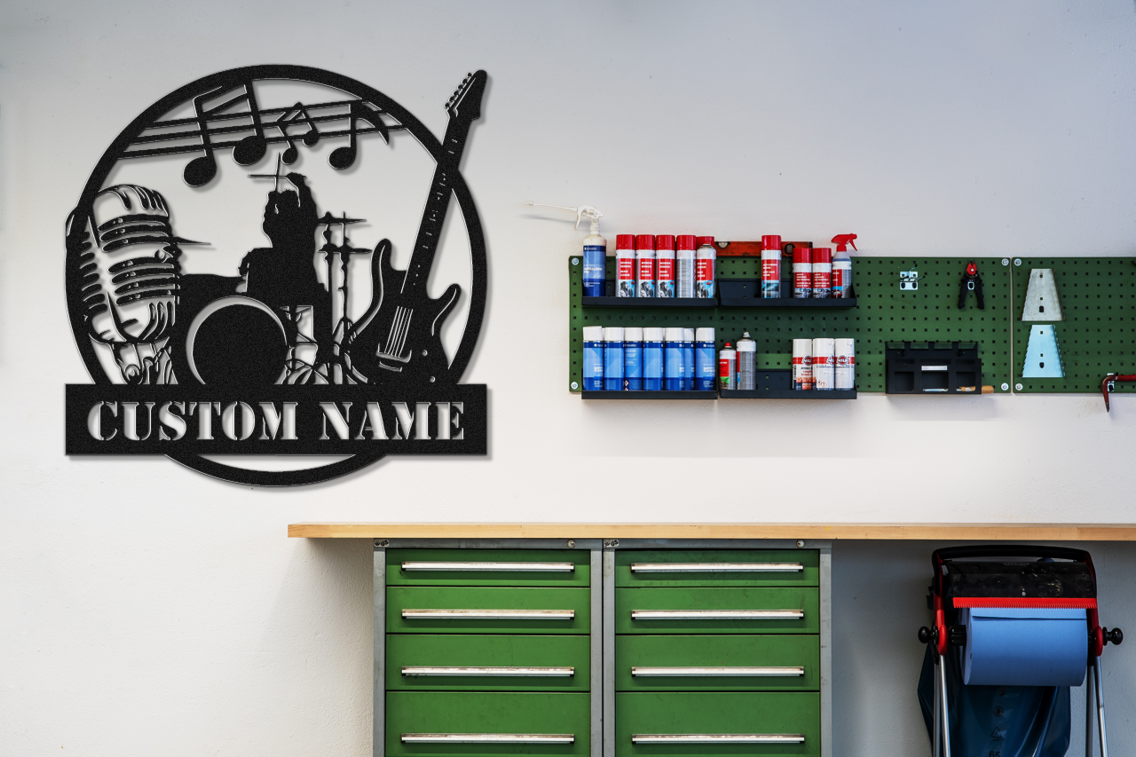 Customizable Rock Band Metal Sign