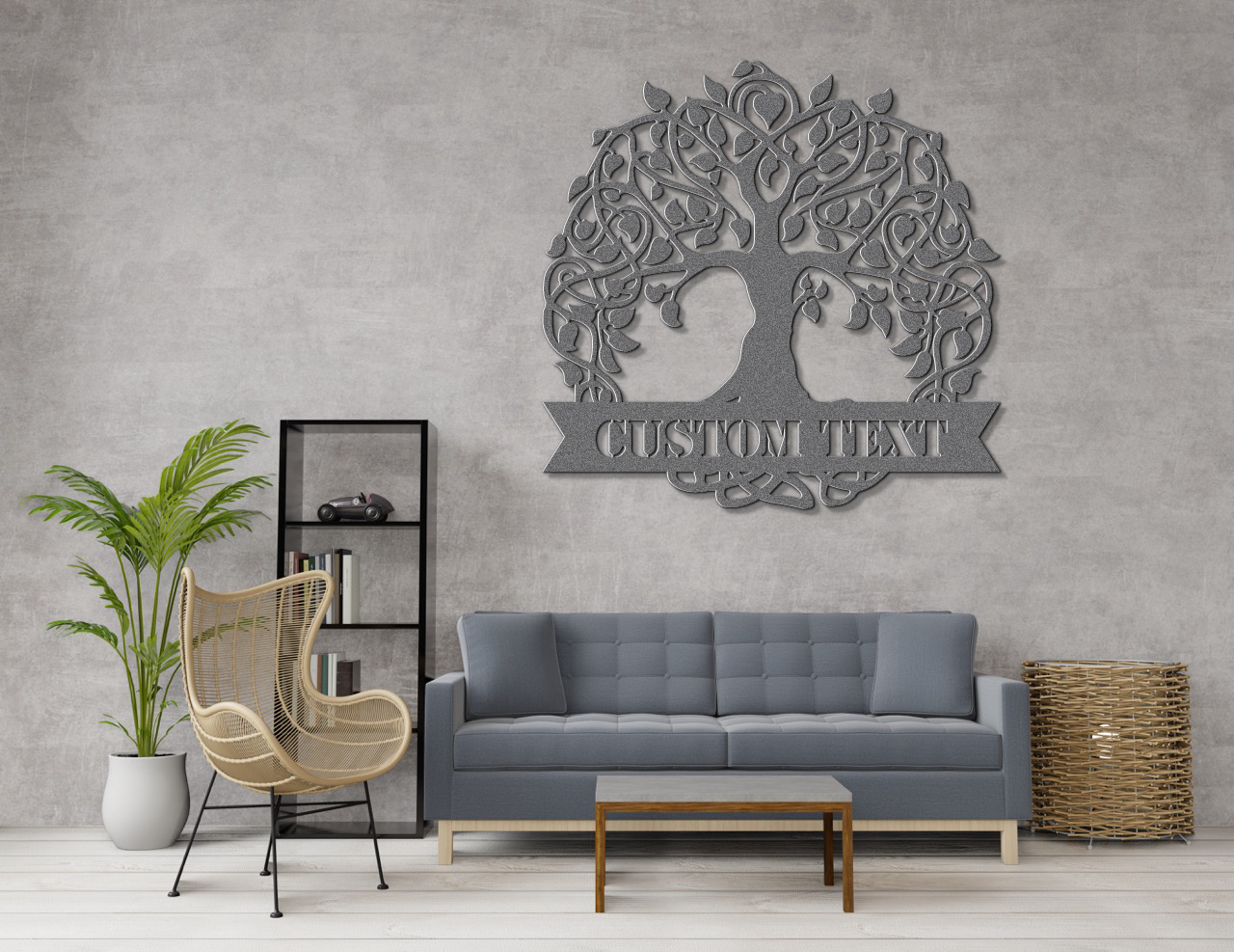 Customizable Tree of Life Metal Sign