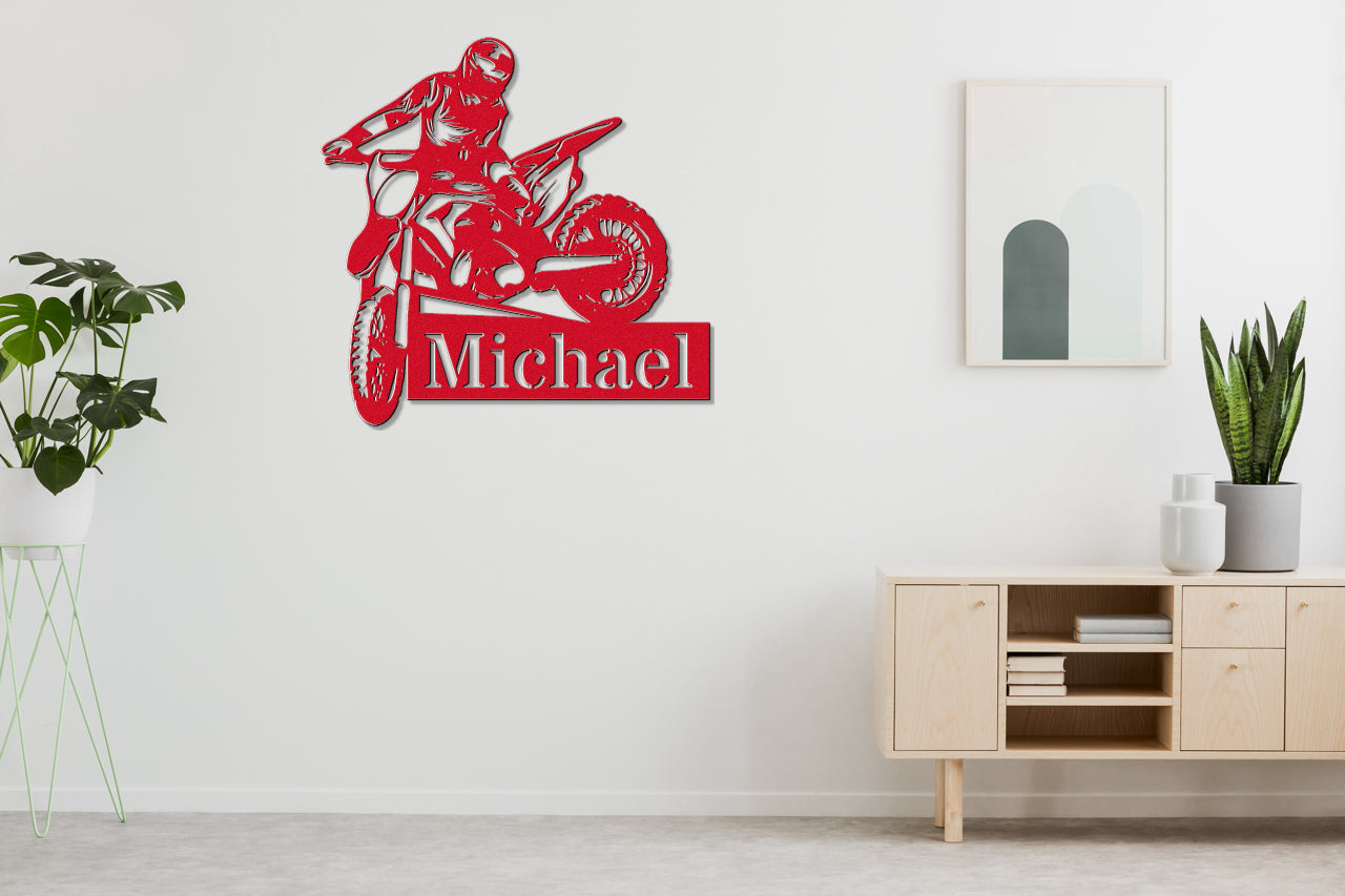 Customizable Metal Biker Sign