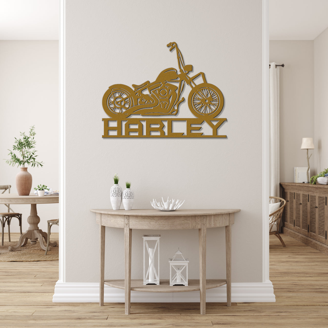 Customizable Metal Harley Biker Sign