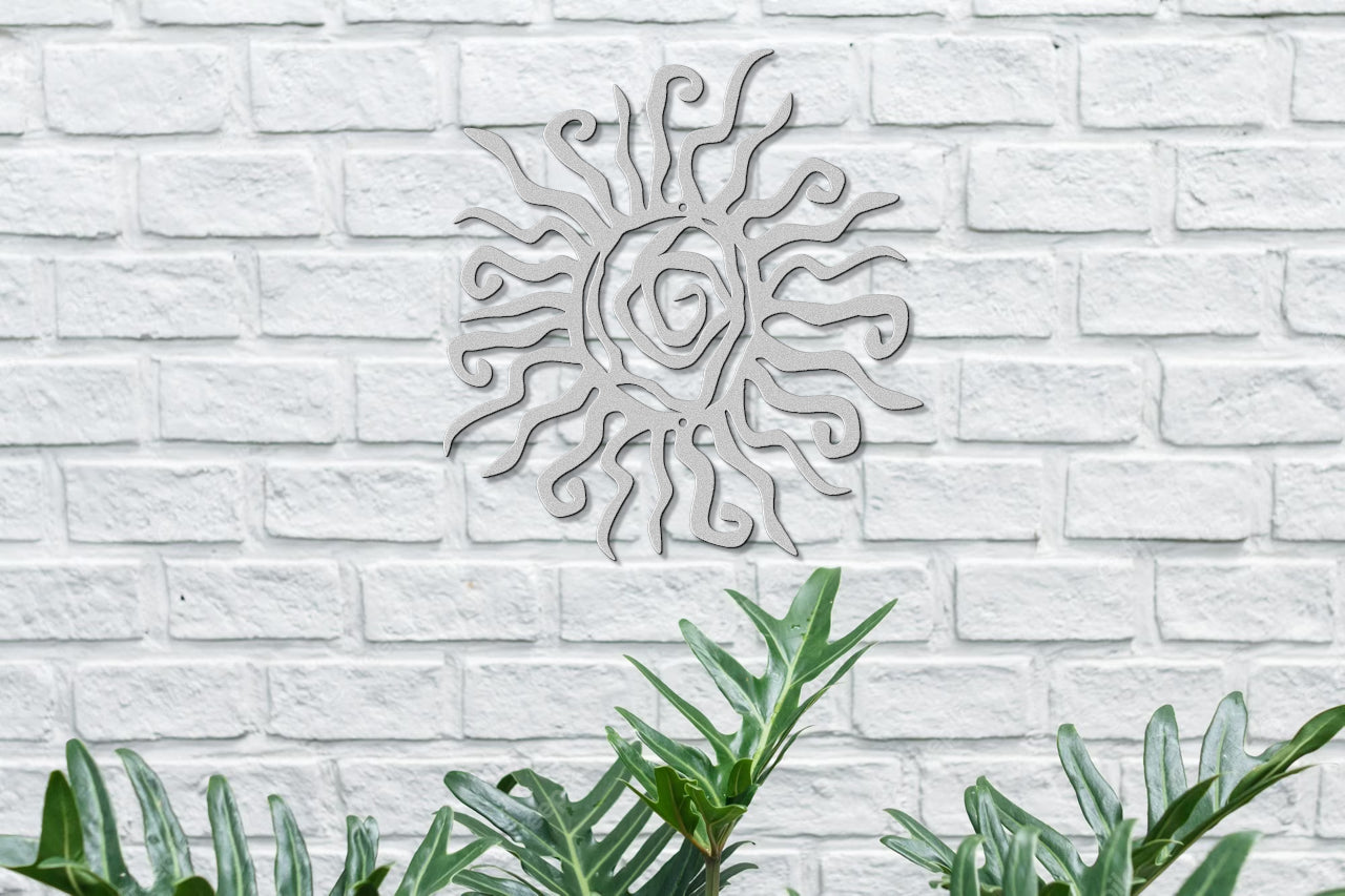 Tribal Sun Metal Sign