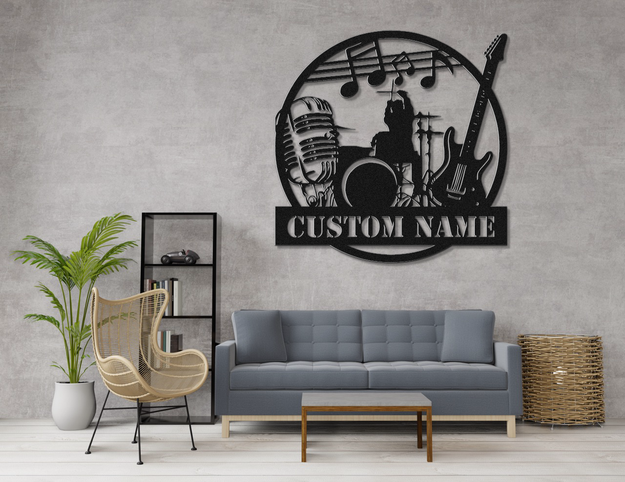 Customizable Rock Band Metal Sign