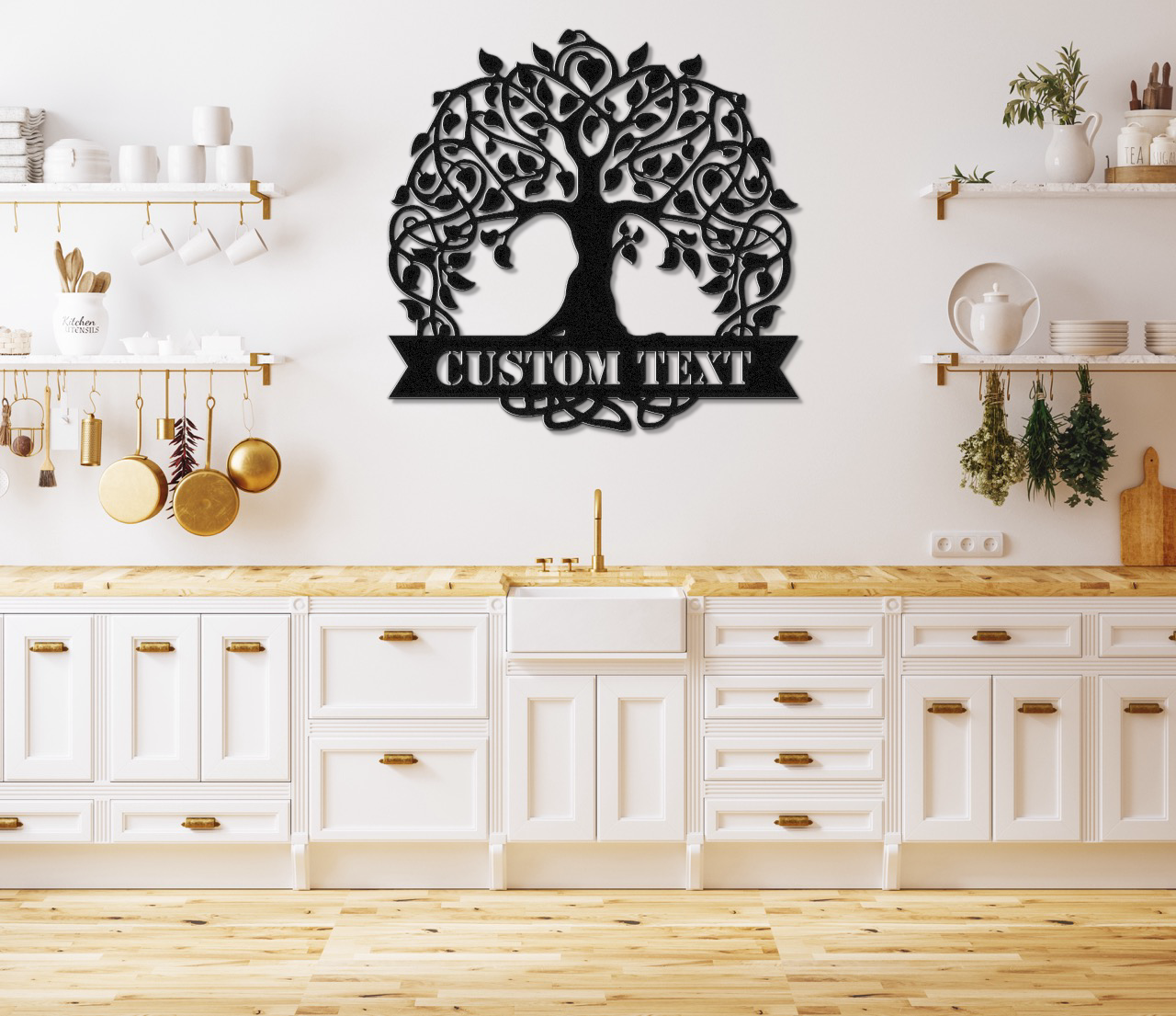 Customizable Tree of Life Metal Sign