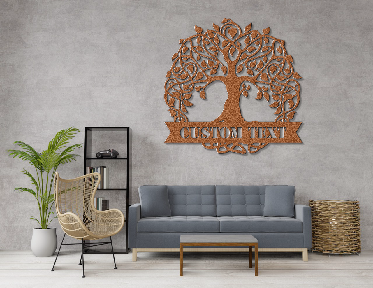 Customizable Tree of Life Metal Sign