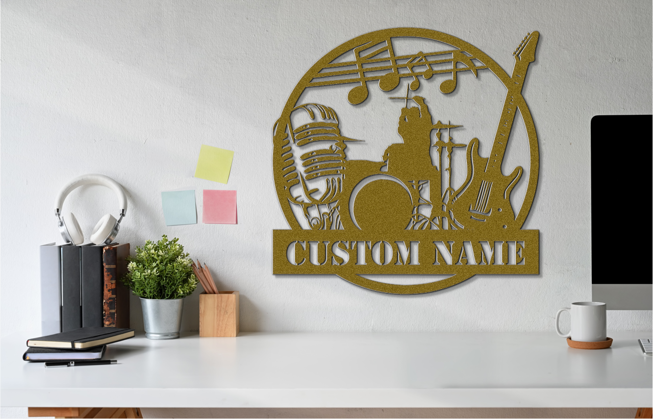 Customizable Rock Band Metal Sign