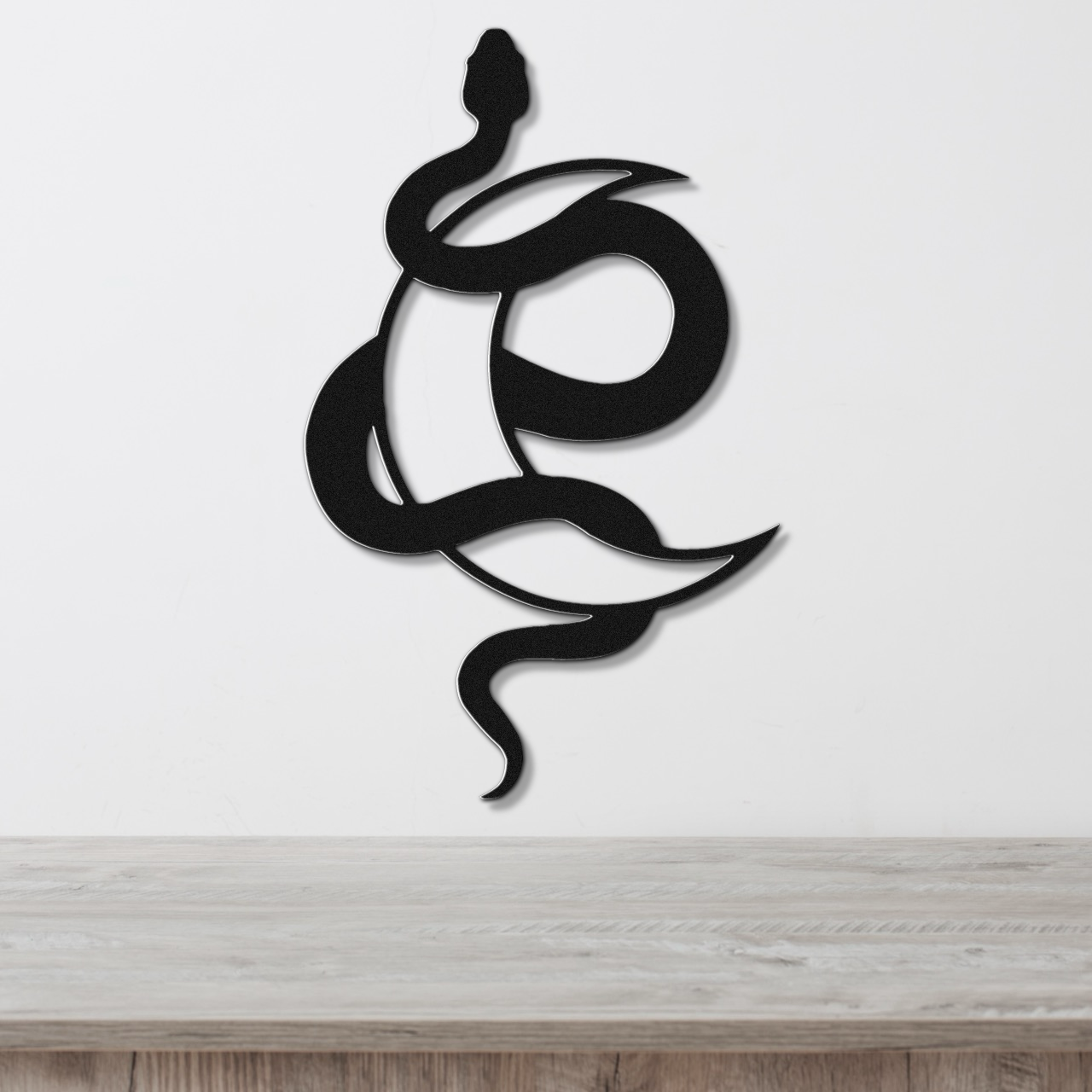 Lunar Snake Metal Sign