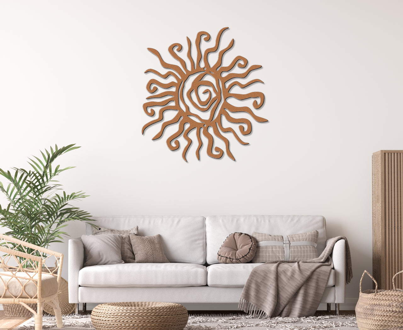 Tribal Sun Metal Sign