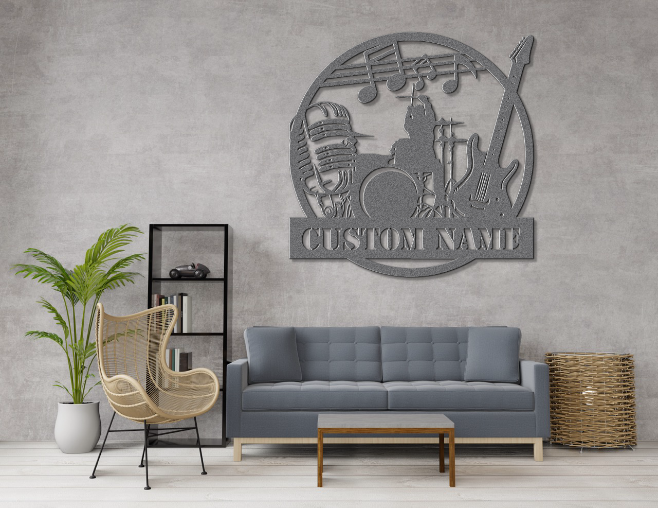 Customizable Rock Band Metal Sign