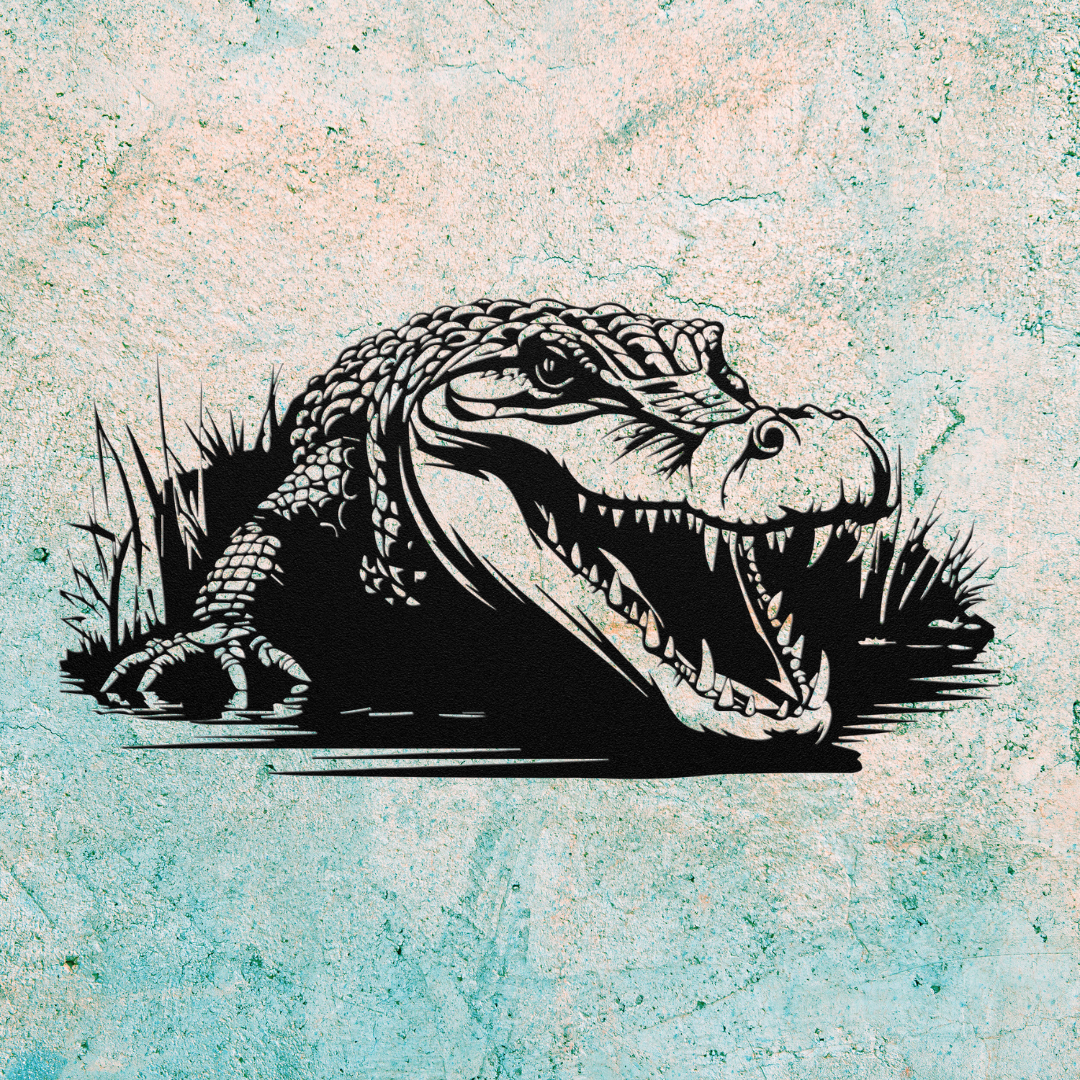 Alligator in Grass