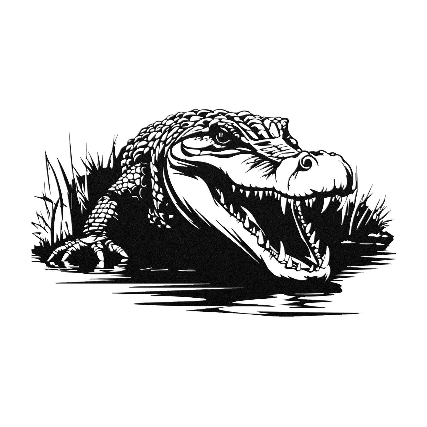 Alligator in Grass