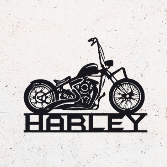 Customizable Metal Harley Biker Sign