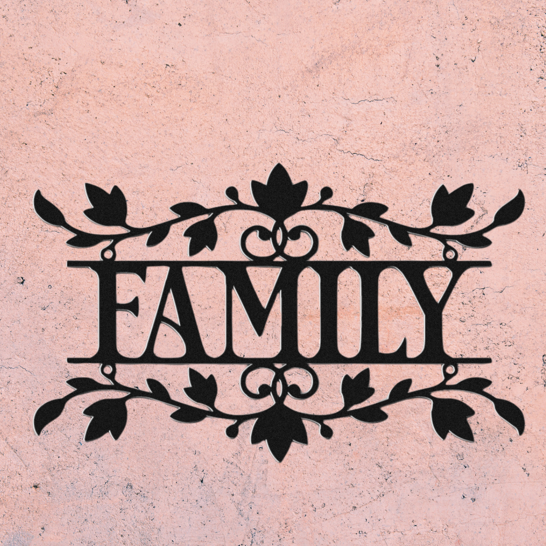 Family Metal Wall Sign