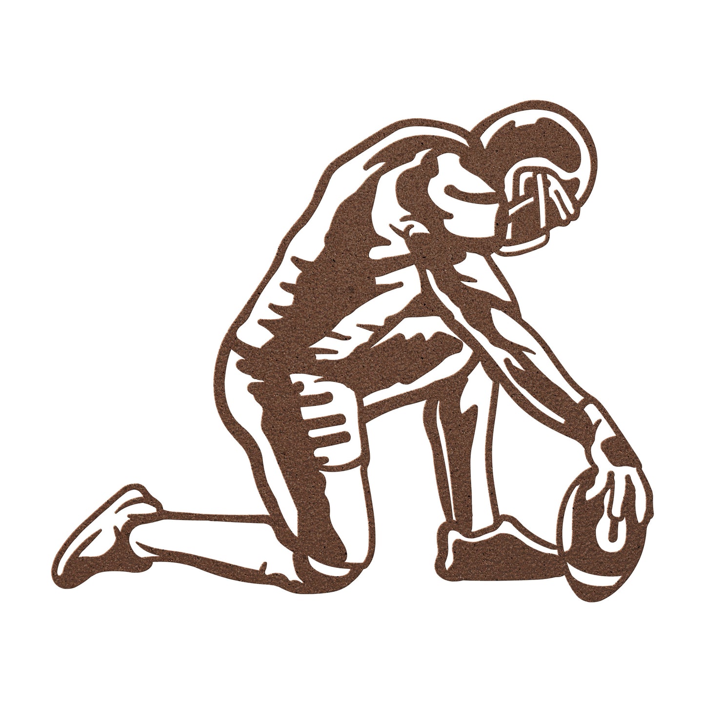 Football Player Kneeling