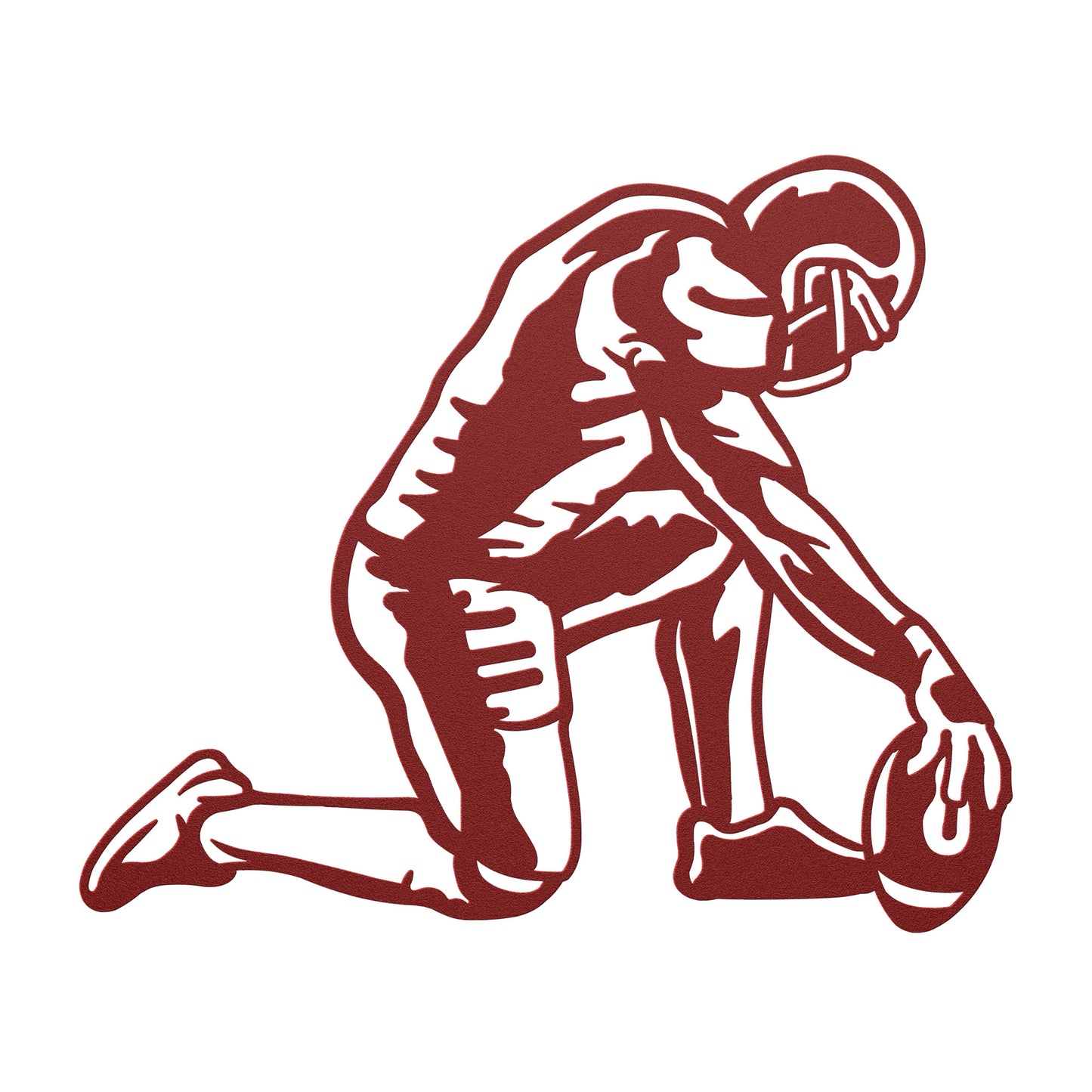 Football Player Kneeling