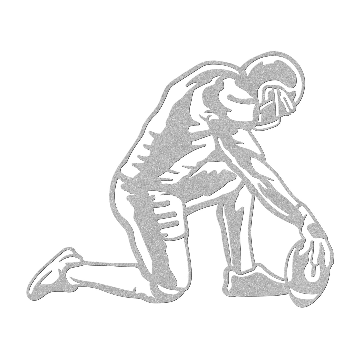 Football Player Kneeling