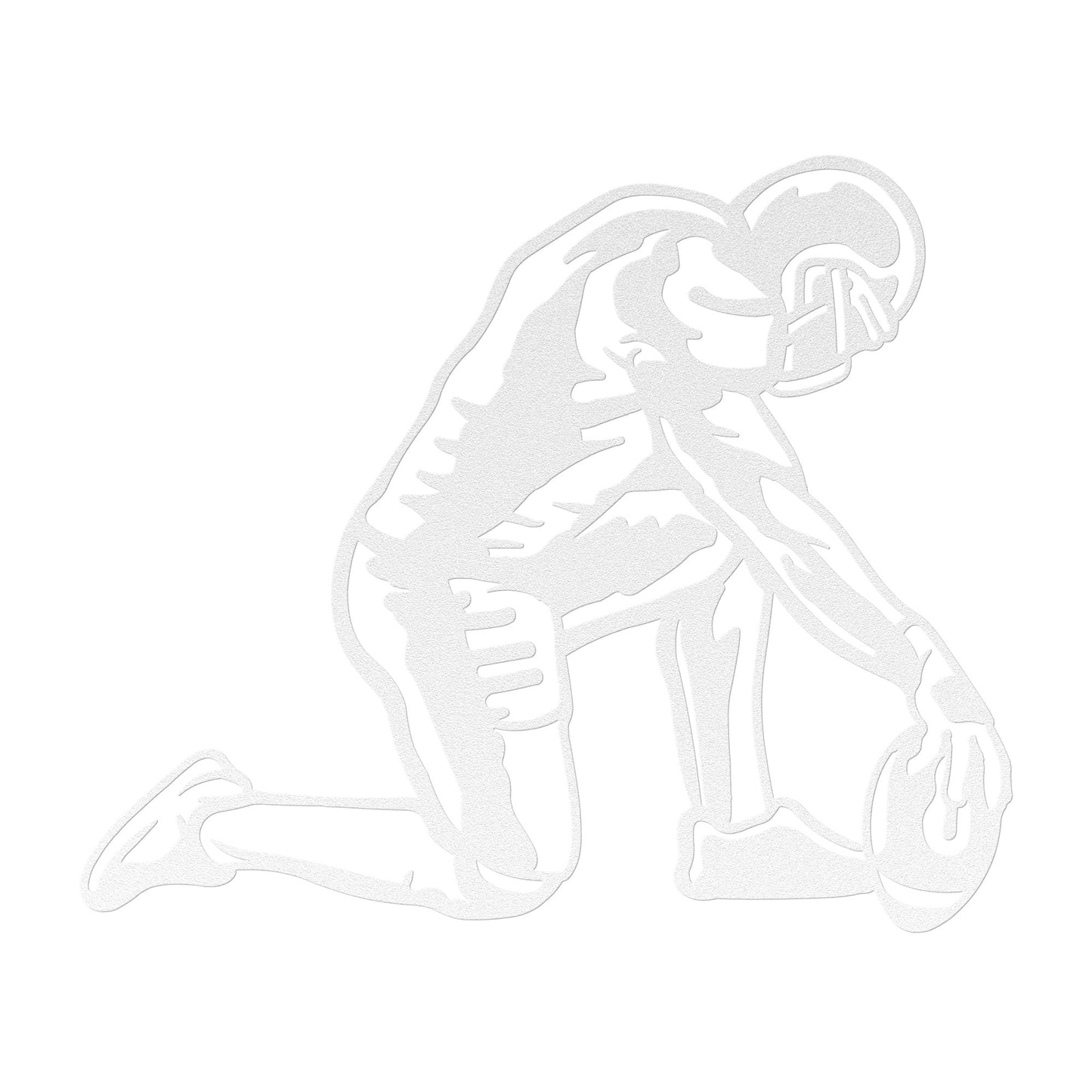 Football Player Kneeling