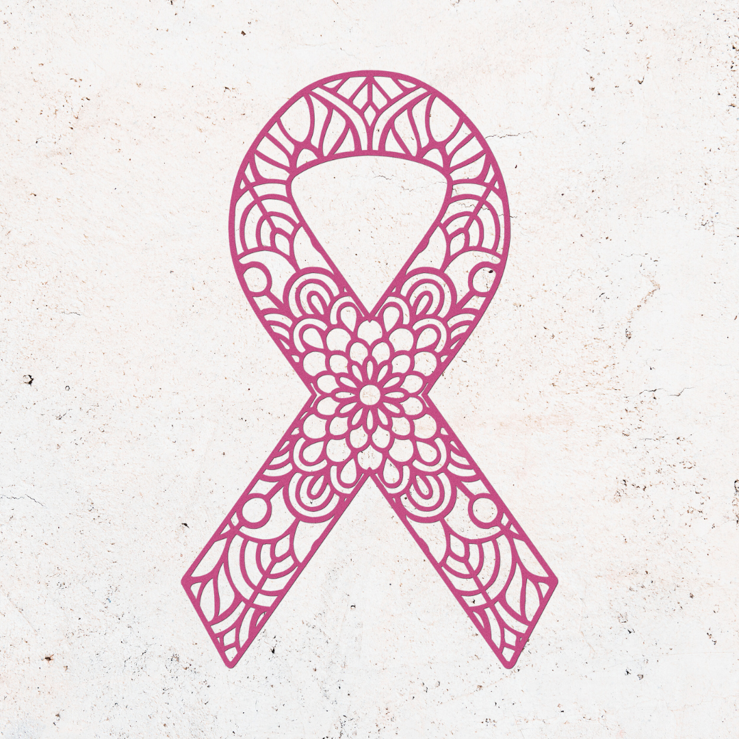 Mandala Breast Cancer Ribbon