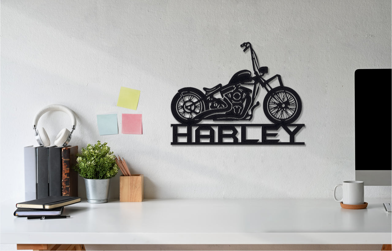 Customizable Metal Harley Biker Sign