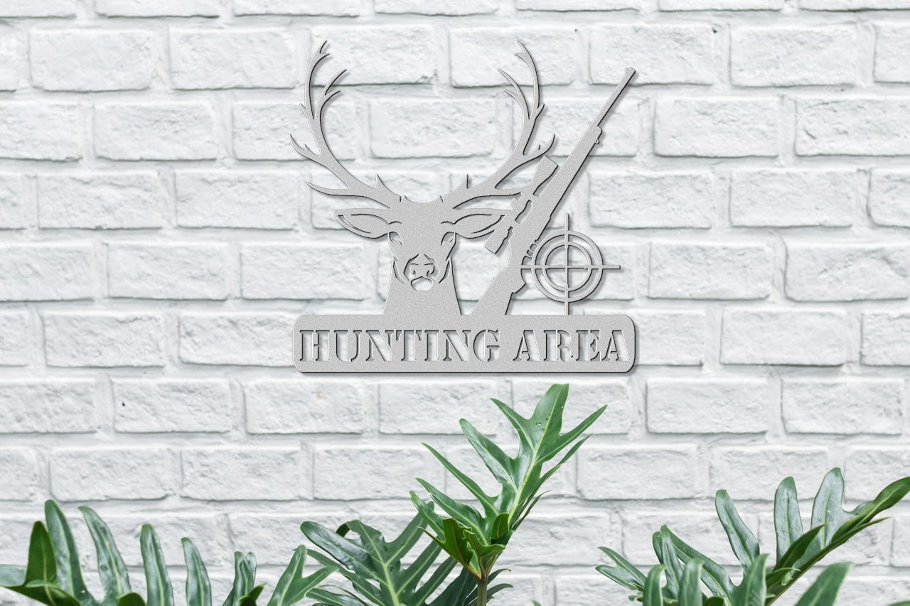 Customizable Hunting Sign Handcrafted Metal Wall Decor