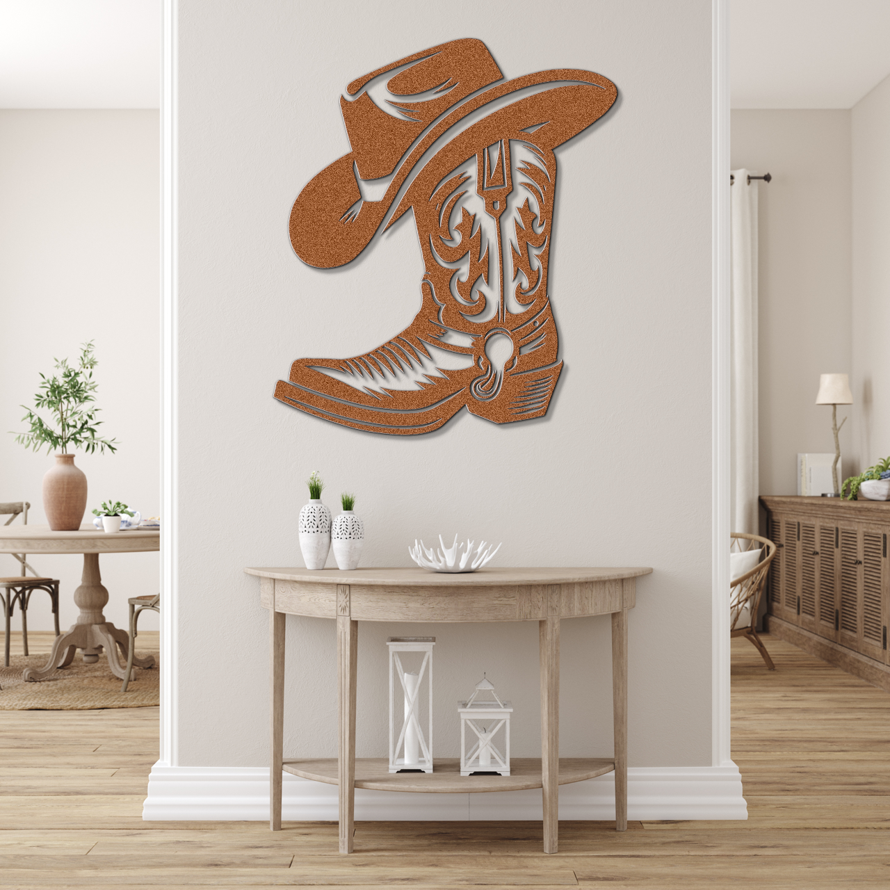 Cowboy Boot and Hat