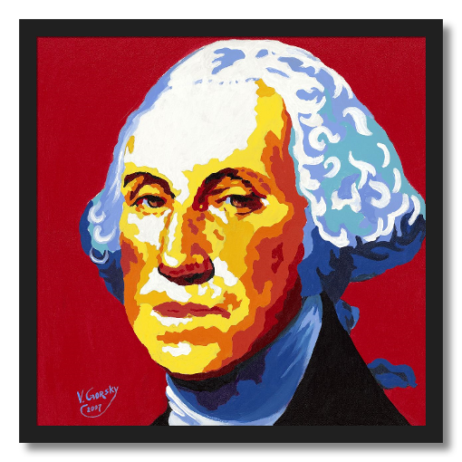 George Washington Framed Giclee Paper Print