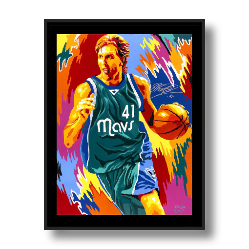 Dirk Framed Canvas Print