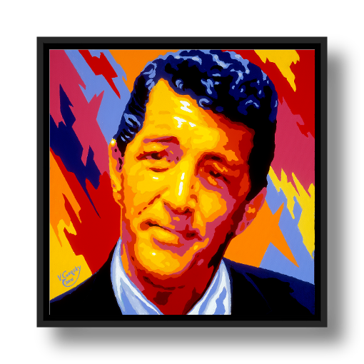 Dean Martin Framed Canvas Print