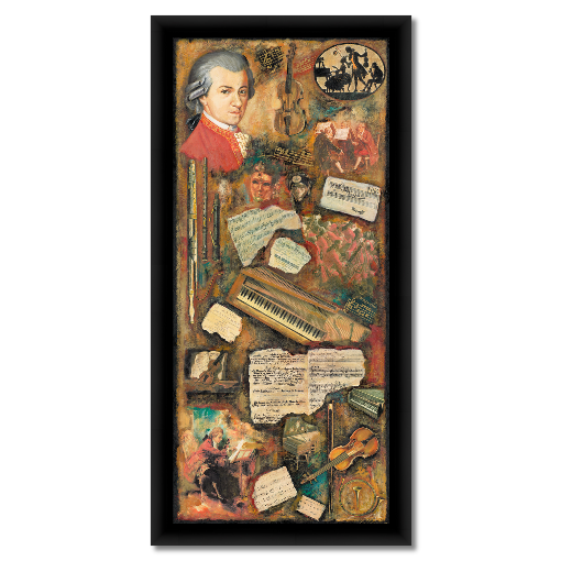 Mozart Framed Giclee Paper Print