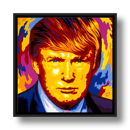 Donald Trump Framed Canvas Print