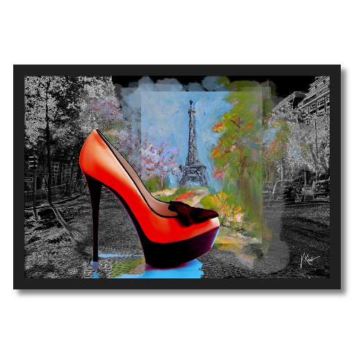 Red Shoe Framed Giclee Print