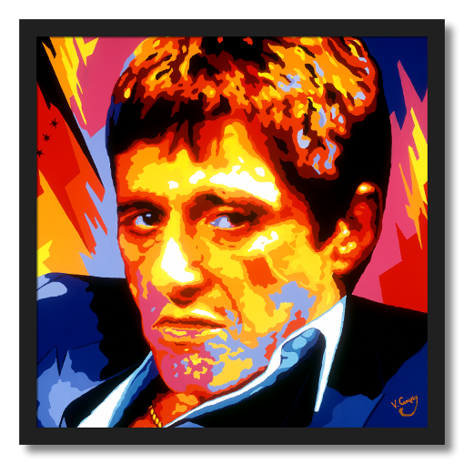 Scarface Framed Giclee Paper Print