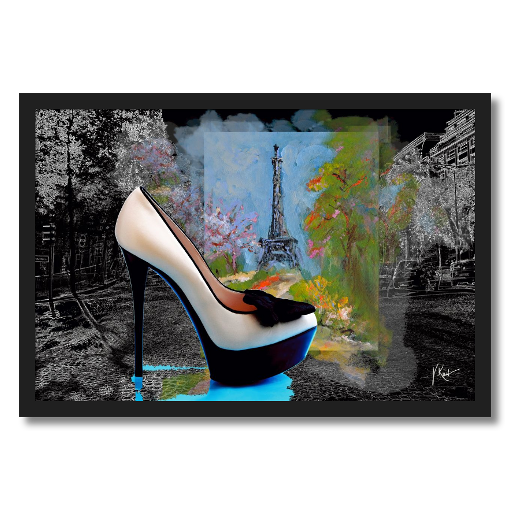 Buff Shoe Giclee Framed Print