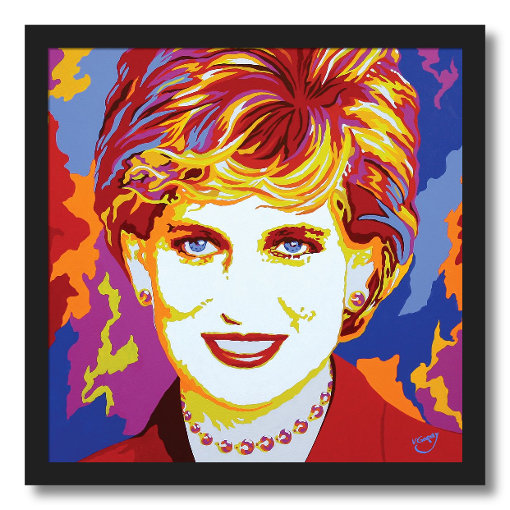 Princess Diana Framed Giclee Paper Print