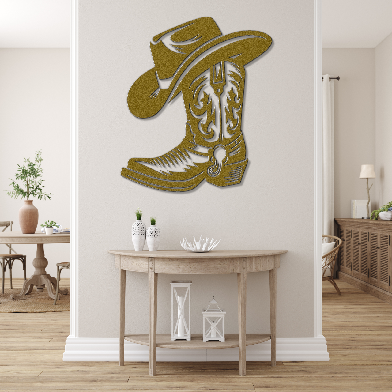 Cowboy Boot and Hat