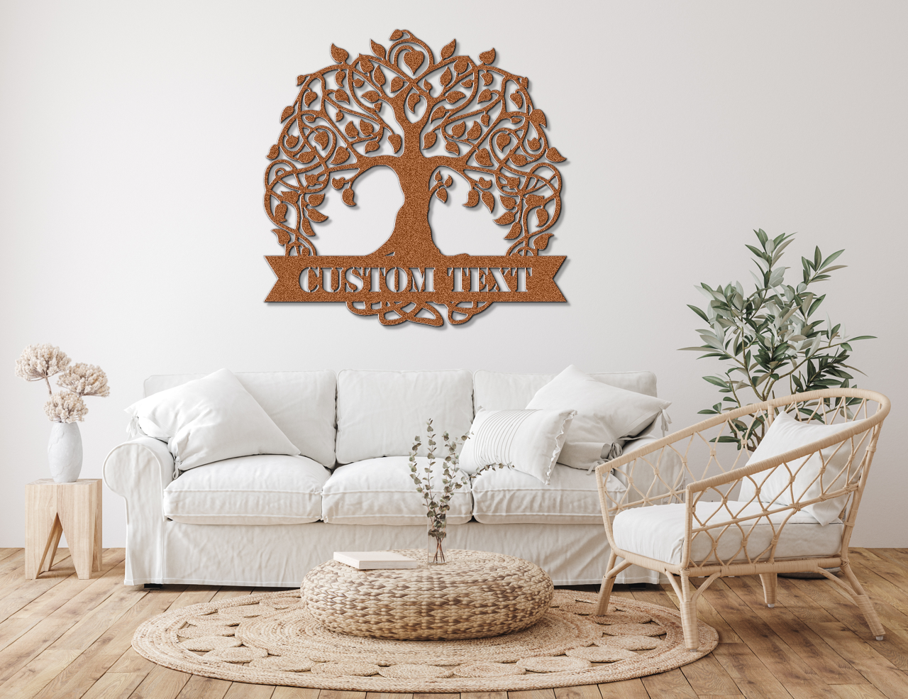 Customizable Tree of Life Metal Sign