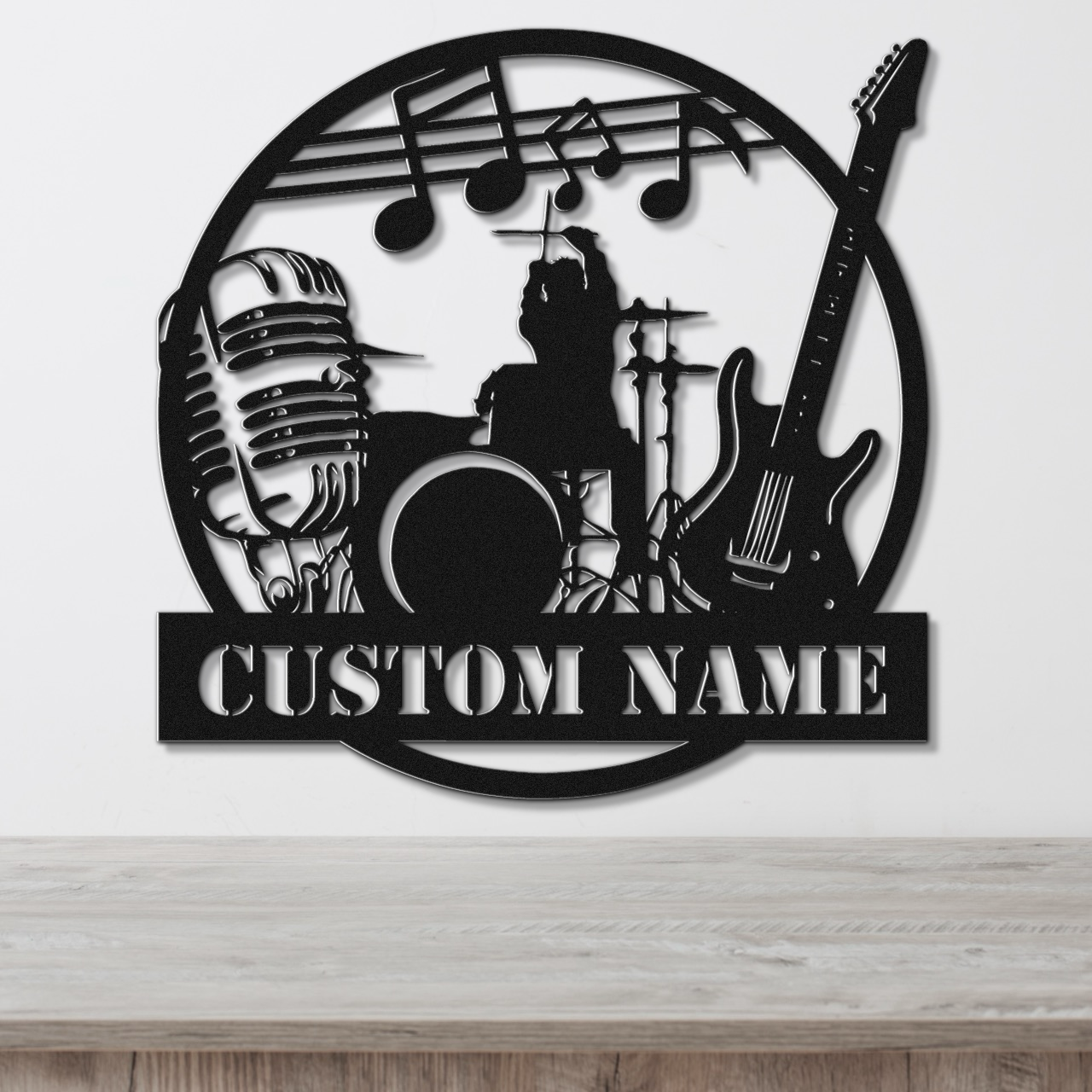 Customizable Rock Band Metal Sign