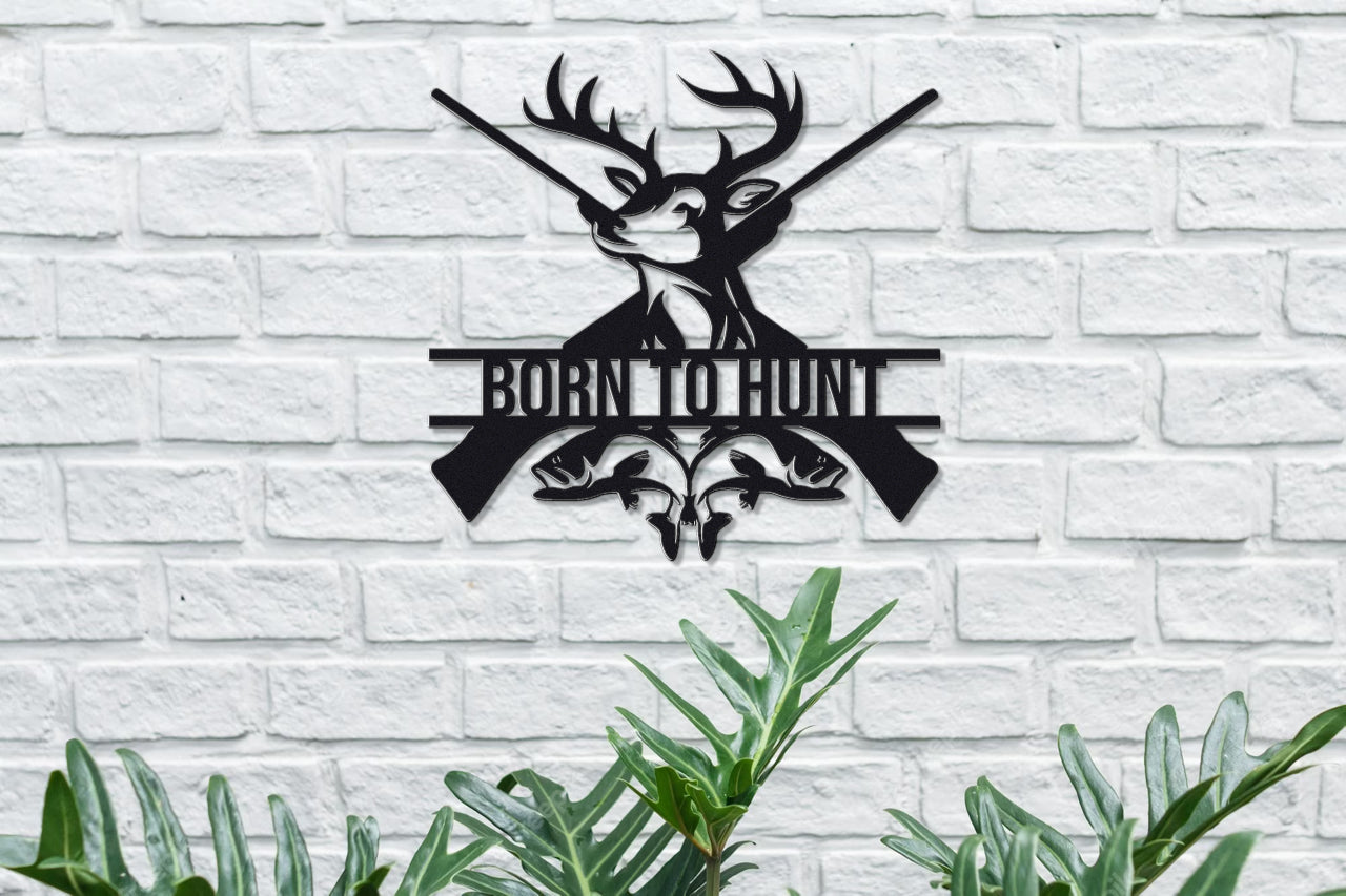 Customizable Hunting Metal Sign