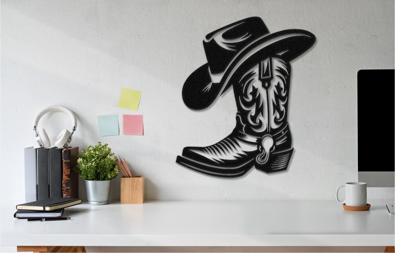 Cowboy Boot and Hat